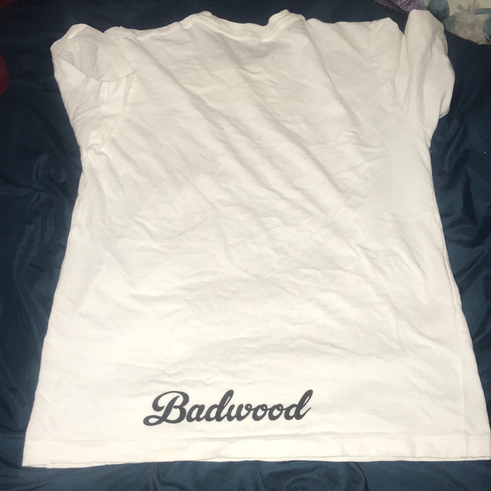 Badwood Graphic White Short Sleeve Tee - Picture 3 of 3